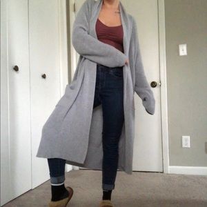Knit Grey Cape / Cardigan